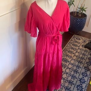 Never worn pink maxi dress
